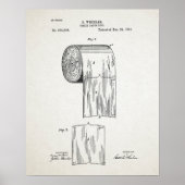 Toilet Paper Roll Patent Poster (Voorkant)