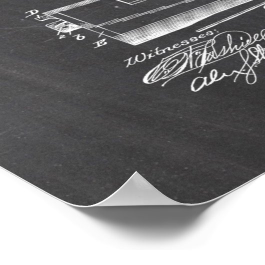 Toilet Paper Roll Patent Poster (Hoek)