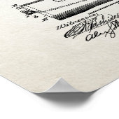 Toilet Paper Roll Patent Poster (Hoek)