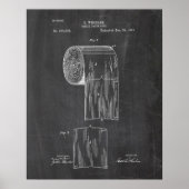 Toilet Paper Roll Patent Poster (Voorkant)