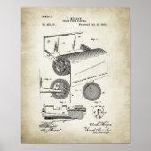 Toilet Paper Roll Patent Poster (Voorkant)