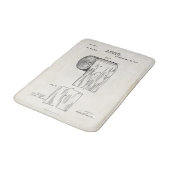Toilet Paper Roll Patent Print Bath Mat (Gekanteld)