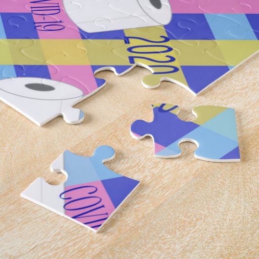 Toilet Paper Rolls 2020 Covid Keepomwille Legpuzzel (Zijkant)