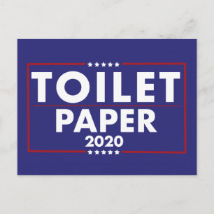 Toilet Paper satire Trump Pence 2020-teken humoris Briefkaart