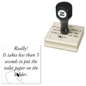Toilet Paper Stamp Rubberstempel (Gestempeld)
