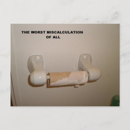 TOILET PAPER SUPRISE BRIEFKAART (Voorkant)