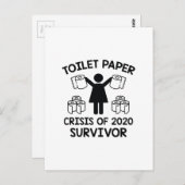 Toilet Paper Survivor Briefkaart (Voorkant / Achterkant)