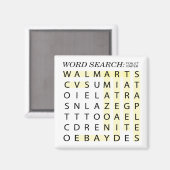 Toilet Paper Word Search Magneet (Voorkant / Achterkant)