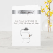 Toilet Papier Ik Hou Van Jou Kaart (Gele Bloem)