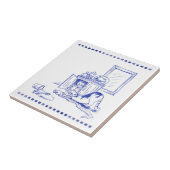 Toilet Papier Leuke Kitty Cats Badkamer Toile Look Tegeltje (Zijkant)