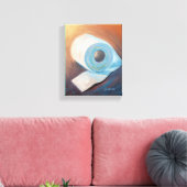 Toilet papier muur kunst badkamer decor canvas pri (Insitu (Woonkamer))