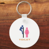 Toilet Peaking Sleutelhanger (Voorkant)