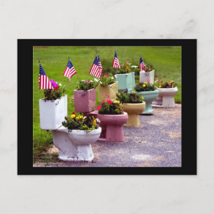 Toilet Planters Briefkaart