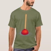 Toilet Plunger Funny Plumber Bathroom T-shirt (Voorkant)