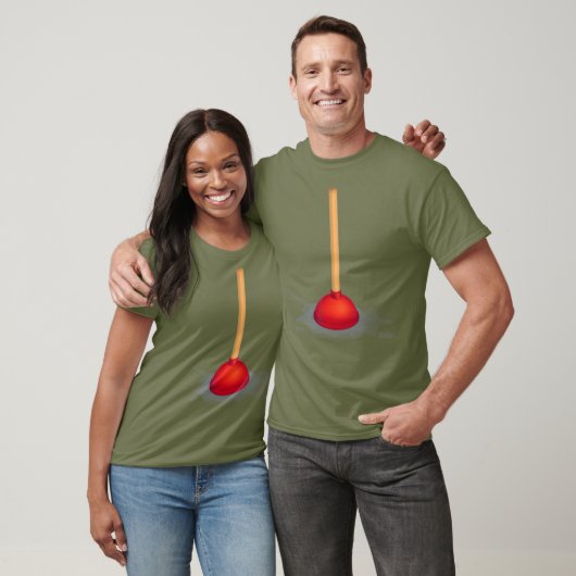 Toilet Plunger Funny Plumber Bathroom T-shirt (Unisex)