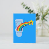 Toilet Rainbow Briefkaart (Staand voorkant)