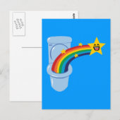Toilet Rainbow Briefkaart (Voorkant / Achterkant)