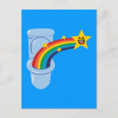 Toilet Rainbow Briefkaart (Voorkant)