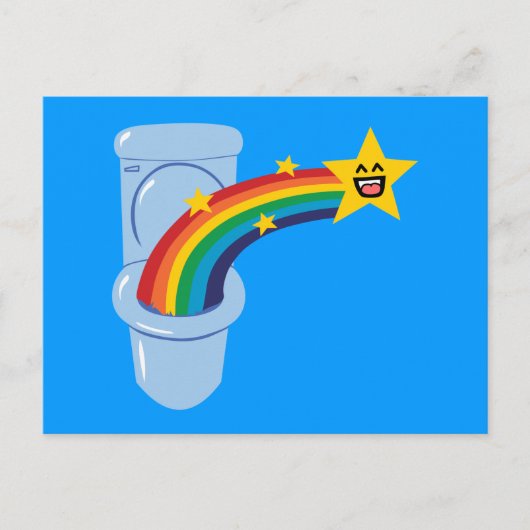 Toilet Rainbow Briefkaart (Voorkant)