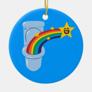 Toilet Rainbow Keramisch Ornament