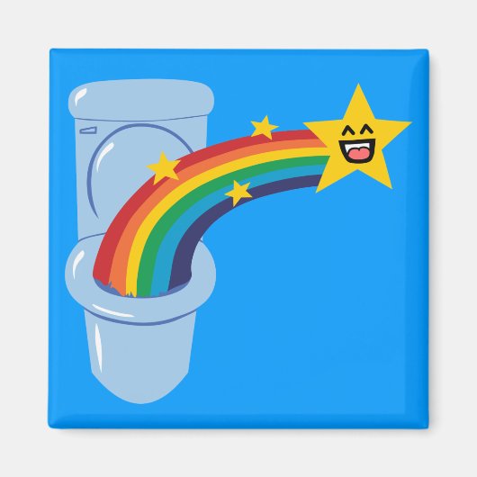 Toilet Rainbow Magneet (Voorkant)