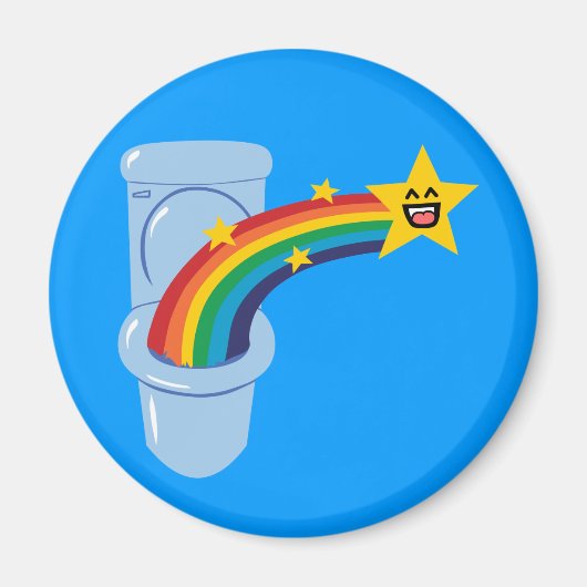 Toilet Rainbow Magneet (Voorkant)