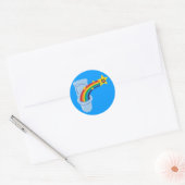Toilet Rainbow Ronde Sticker (Envelop)