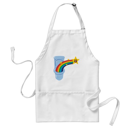 Toilet Rainbow Standaard Schort (Voorkant)