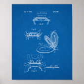 Toilet Seat and Hoesje Patent - Blauwdruk Poster (Voorkant)