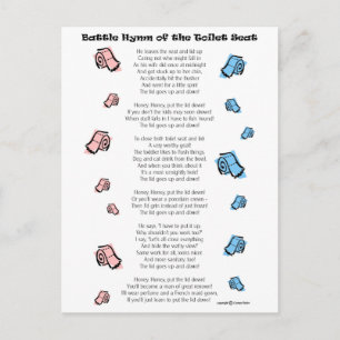 Toilet Seat Briefkaart