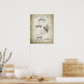 Toilet Seat Patent Poster (Keuken)