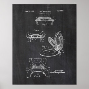 Toilet Seat Patent Poster