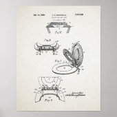 Toilet Seat Patent Poster (Voorkant)