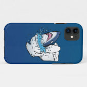 Toilet Shark Funny Blue Cartoon Case-Mate iPhone Case (Achterkant (horizontaal))