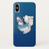 Toilet Shark Funny Blue Cartoon Case-Mate iPhone Case (Achterkant)