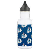 Toilet Shark Funny Blue Cartoon Waterfles (Rechts)