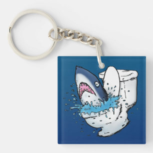 Toilet Shark Sleutelhanger