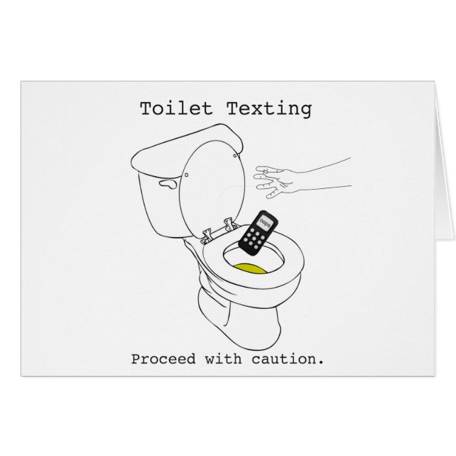 Toilet Texting (Voorkant Horizontaal)