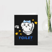 Toilet Tijd Chikawa Meme Grappig T-shirt  Kaart (Voorkant)