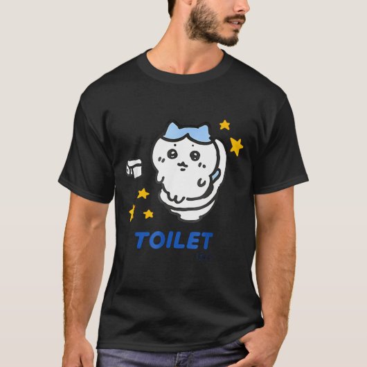 Toilet Tijd Chikawa Meme Grappige T-shirt (Voorkant)