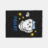 Toilet Time Chikawa Meme Funny Tee Fleece Deken (Voorkant (Horizontaal))