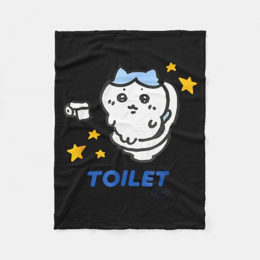 Toilet Time Chikawa Meme Funny Tee Fleece Deken (Voorkant)