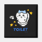 Toilet Time Chikawa Meme Funny Tee  Magneet (Voorkant)