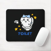 Toilet Time Chikawa Meme Funny Tee Muismat (Met muis)