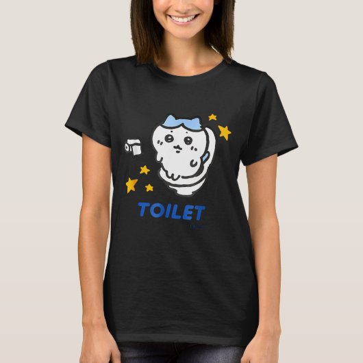 Toilet Time Chikawa Meme Funny Tee T-shirt (Voorkant)