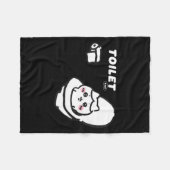 Toilet Time Chikawa Meme Tee  Fleece Deken (Voorkant (Horizontaal))