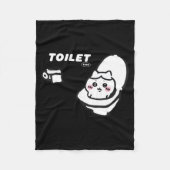 Toilet Time Chikawa Meme Tee  Fleece Deken (Voorkant)