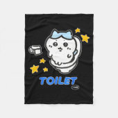 Toilet Time Chikawa Meme Tee  Fleece Deken (Voorkant)