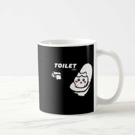 Toilet Time Chikawa Meme Tee Koffiemok (Rechts)