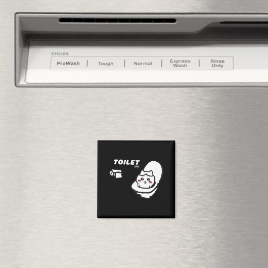 Toilet Time Chikawa Meme Tee  Magneet (Insitu (Vaatwasser))